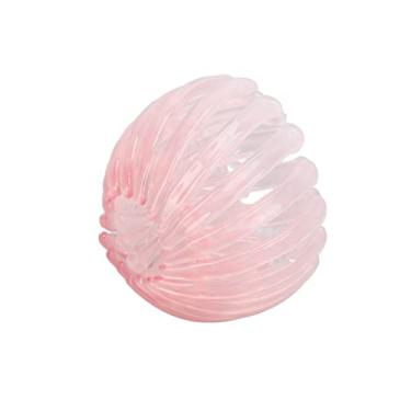 Imagem de Zhjvihx Suporte de Rabo de Cavalo Expansível, Forte, Firme, Resistente, Ninho de Pássaro, Garra de Cabelo, Simples, Elegante, Compacto, Portátil para Reunião para Encontros (Geléia em pó)