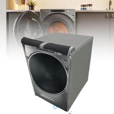 Imagem de CAPA PARA MÁQUINA DE LAVAR BRASTEMP 15KG IMPERMEÁVEL (CINZA)