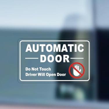 Imagem de 8 peças de adesivos de porta automáticos que abrirão portas para carros, transparentes, 8,9 cm x 5 cm