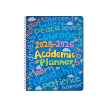 Imagem de School Datebooks Agenda De Estudante Do Ensino Fundamental Datada, Ano Letivo 2025-2026, Grande (21,5 Cm X 28 Cm), Estilo Matrix, Com Capa Clássica