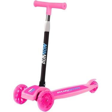 Imagem de Patinete Infantil Rosa com 3 Rodas, Guidão Ajustável em 3 Alturas, Base Antiderrapante