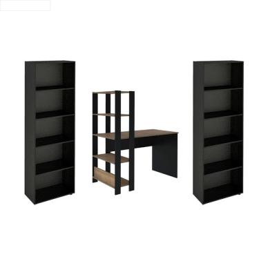 Imagem de Conjunto Sala de Estar: Escrivaninha Match + 2 Estante Multy