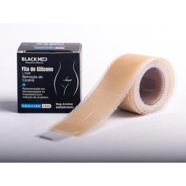 Imagem de Fita De Silicone Cicatriz Queloide 2,5cmx 1,5m Black Med