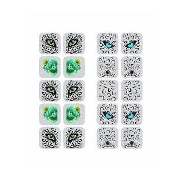 Imagem de Adesivo de Unha com 240 Películas Animal Print Nail Art - NoBrand