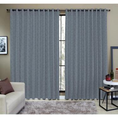 Imagem de Cortina Rustic Soft 4m x 2,50m Raner - Jeans