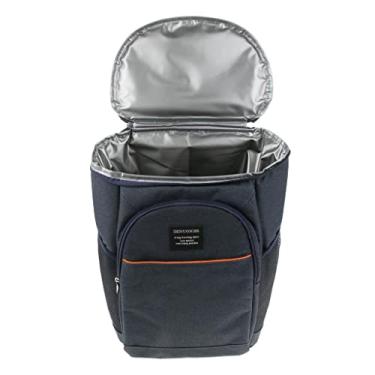 Imagem de Mochila térmica térmica de 18 L para piquenique, almoço, praia, acampamento, churrasco, pesca, caminhadas, viagens - azul escuro