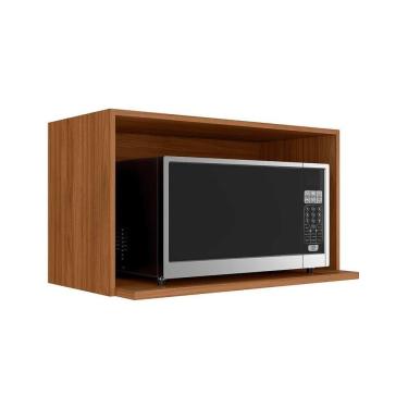 Imagem de Nicho P- Cozinha Proença Suporte P- Microondas 80cm Nogueira Touch - Demóbile