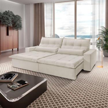 Imagem de Sofá Grecia Linho 02 Módulos De 120m B25cm Meu Sofá Online A302 Linho Branco