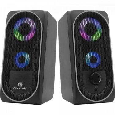 Imagem de Caixa De Som Gamer Multimídia Fortrek Black Hawk Rgb Preta