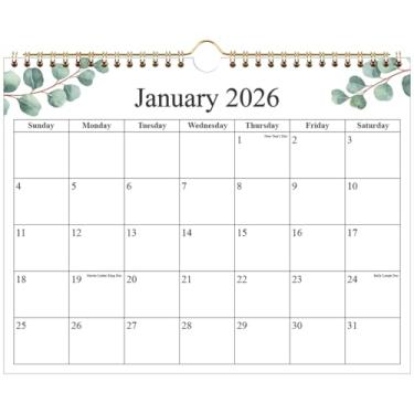 Imagem de Mini calendário 2026 - pequeno 2026-2027 de novembro de 2025 a junho de 2027, calendário pequeno de 20 meses com papel premium, 15 x 20 cm, folha