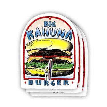 Imagem de Adesivo de hambúrguer Big Kahuna (3 peças) com frases motivacionais sarcásticas com citação humorística decalque de vinil para Kindle, laptop, garrafa de água, capacete rígido de telefone, adesivo de
