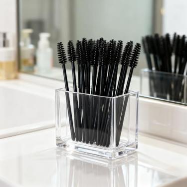 Imagem de 100 pincéis de rímel tamanho viagem – varinhas portáteis para cílios e maquiagem, ideal para viagens e viagens de negócios