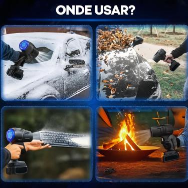 Imagem de Soprador de Ar Turbo Portátil, Recarregável, Alta Pressão, Limpeza de Eletrônicos, Teclado, PC, Notebook, Carro e Moto – Compacto e Potente