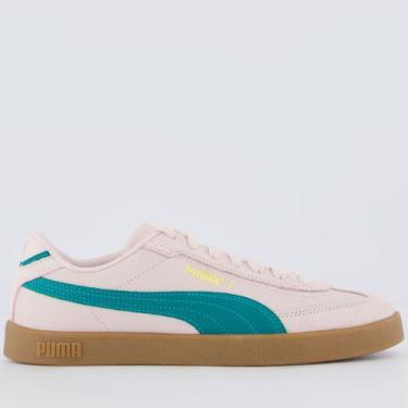 Imagem de Tênis Puma Club II Feminino Rosa e Verde, 38