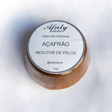 Imagem de 1 Sabonete de Açafrão, Redutor de Pelos, 100g – Afaty