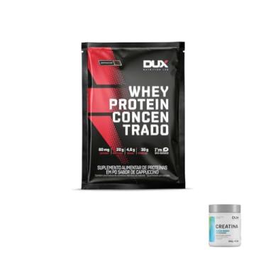Imagem de Kit Whey Protein Concentrado Sache - Cappuccino + Creatina Monohidratada DUX 300g