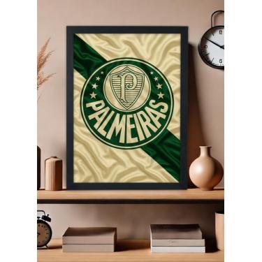 Imagem de Quadro Decorativo Palmeiras meu time glorioso - Com Vidro Tamanho:21cm