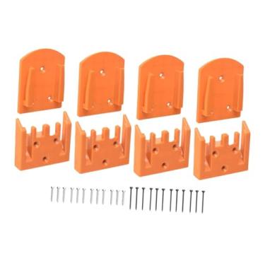 Imagem de harayaa Organizador de parede para ferramentas e baterias, com suportes para exibição, prateleira de armazenamento para furadeiras, ferramentas elétricas de