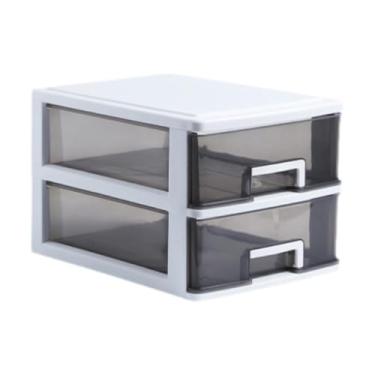 Imagem de Bothyi Gavetas Caixa de Armazenamento de Mesa Caixa Leve Decorativa Tipo Gavetas Armário de Armazenamento para Lojas de Cosméticos Dormitório Apartamento, 2 Níveis