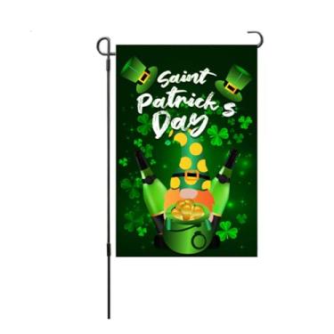 Imagem de StPatricksDayFlagDoubleSidedGardenFlagPoliésterOutdoorSpringDecorative. (S34)