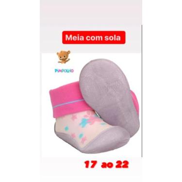 Imagem de Meia Sola Antiderrapante infantil Bebê - Pimpolho