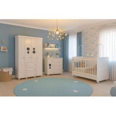 Imagem de Quarto Completo Infantil com Colchão Incluso Multimóveis Pimpolho FG35