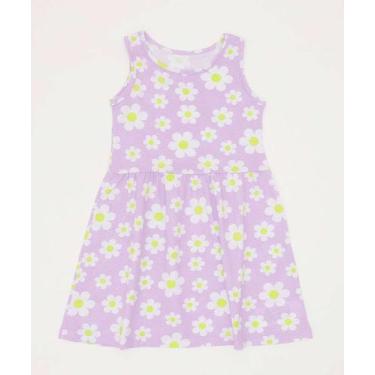 Imagem de Vestido Infantil Estampa Margaridas Marisa Tam 1 a 3-64044, Lilás, 3