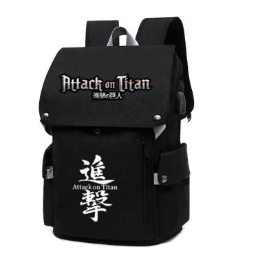 Imagem de Mochila Attack on Titans Levis Ackermans Cartoon Kids