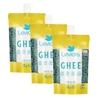 Imagem de Kit 3X: Manteiga Ghee Tradicional Sem Lactose Refil Leviora 300g
