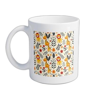 Imagem de Caneca Xícara Para Café De Porcelana 300ml Com Design Moderno E Simples
