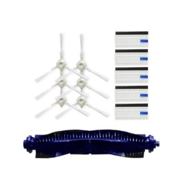 Imagem de Kit de peças de reposição 3 em 1 - Escova de rolo + Escova lateral + Filtro HEPA, compatível com o aspirador robô Tefal Rowenta X-plorer Serie 75 RG7687 RR7687WH.(Light Grey)