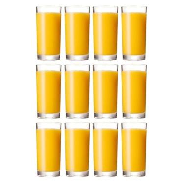 Imagem de Jogo com 12 Copos Long Drink Premium 240ml - Vidro Resistente para Drinks Sucos e Refrigerantes - Conjunto Completo para Festas e Bares