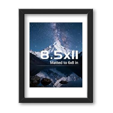 Imagem de VASHOP Molduras pretas de 21,6 x 28 cm foscas para parede e mesa de 15 x 20 cm para pôster de filme, revista, retrato de foto de família