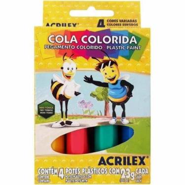 Imagem de Cola Colorida 23g 4 Cores - Acrilex