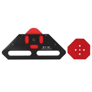 Imagem de Modelo de posicionamento de para carpintaria Modelo de posicionamento de canto de gabarito rápido Ferramenta de carpintaria preta leve de liga de alumínio para projetos de