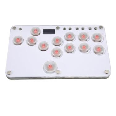 Imagem de Cryfokt Luz Led Rgb Ajustável, Modos de Limpeza Socd, Controle de Bastão de Combate para Jogadores de Pc, Joystick de Combate para Caixa de