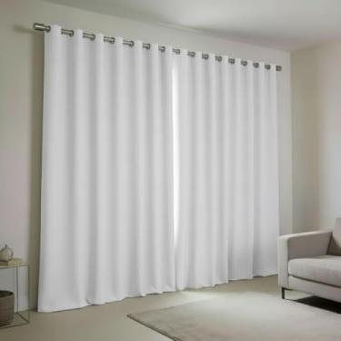 Imagem de Cortina Blackout em Tecido Corta Luz (Branco Gelo, 4,00 x 2,70 Metros)