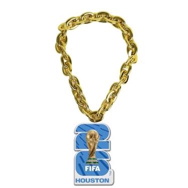 Imagem de HONAV Corrente para fãs da Copa do Mundo FIFA Houston Cidade anfitriã de 43 cm – Cordão FIFA durável, leve e confortável, design oficialmente licenciado – Ótimo dia de jogo e apoia seu país