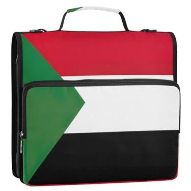 Imagem de Fichário da bandeira do Sudão - Organizador de bolso com zíper