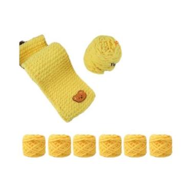 Imagem de Novelo De Lã De 6 Fios Para Cachecol De Ursinho De Pelúcia, Joias Arte