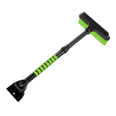 Imagem de Yosoo Health Gear Escova de Neve e Raspador de Gelo Atualizados para Pára- de Carro, Ferramenta Removível de Remoção de Neve 2 Em 1 Com Cabeça de Escova Giratória Reforçada e Poste Extensível de