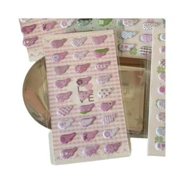 Imagem de 3D Puffy Bubble Adesivo Asa Espuma Adesivo Vintage Scrapbooking Decalq