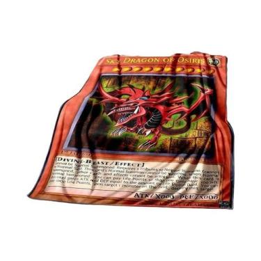 Imagem de Cobertor De Pelúcia Macio De Dragão Branco Com Olhos Azuis Yu Gi Oh An