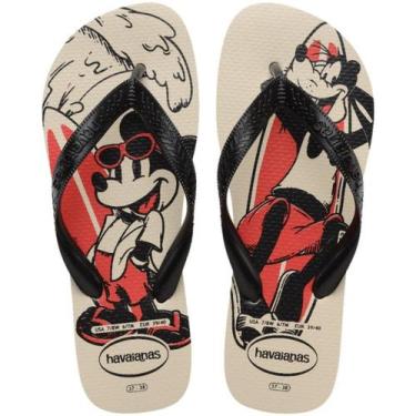 Imagem de Chinelo Havaianas Infantil Top Disney FC - Bege, 27/28
