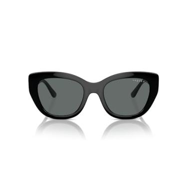 Imagem de Óculos de Sol Vogue Eyewear Polarizado 0VO5567S W44/81 Tam 52 / Preto - Lentes Cinza
