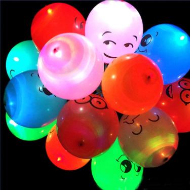 Imagem de Balões de LED, 100 unidades, brilho de Natal para crianças com bastão