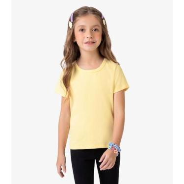 Imagem de Blusa Básica Infantil Cotton Leve Rovi Kids Amarelo, 3, Amarelo