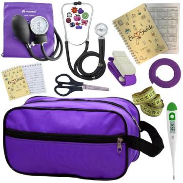 Imagem de Kit Enfermagem Profissional Glicose Estagio Saude Completo - PREMIUM, 
