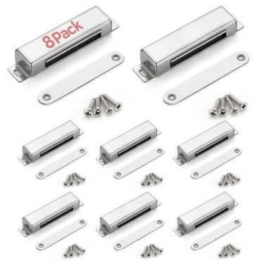 Imagem de Ímãs de porta de armário Ravinte 40,82 kg Magnetic Catch, pacote com 8