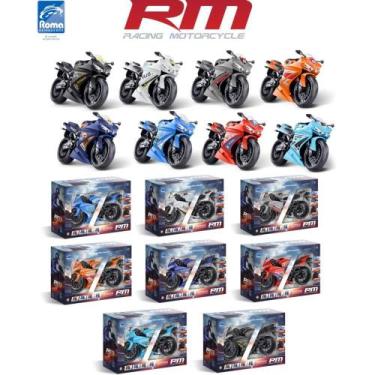 Imagem de Moto Racing Motorcycle Esportiva de Brinquedo com Rodas Livres - RM - 
